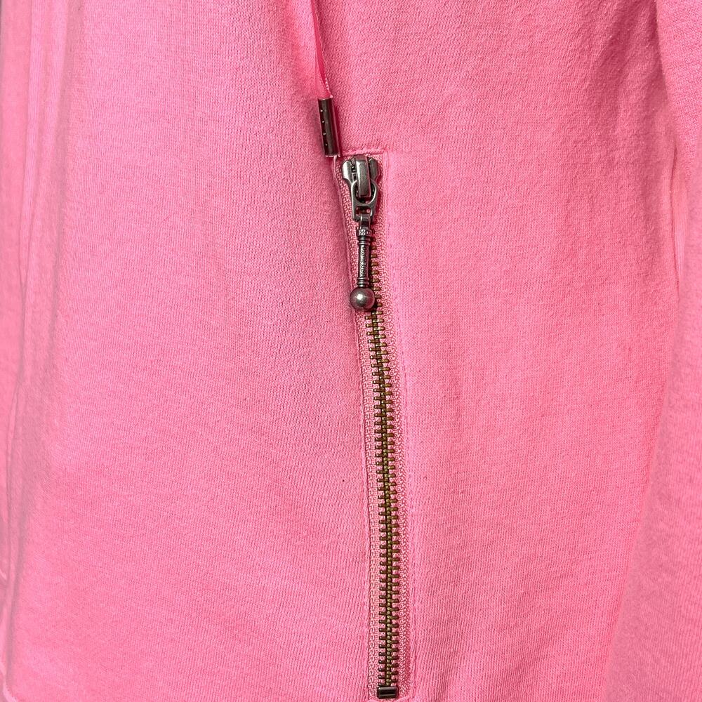 Harley Davidson Rhinestone Hoodie Pink Zip Up Jacket Y2K McBling Indie Biker - Picture 8 of 11